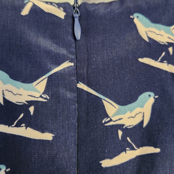 Navy Bird Mini Dress - Picture 6 of 7
